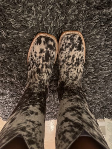 Customer photo review of Women’s Cowhide Cowboy Boot
