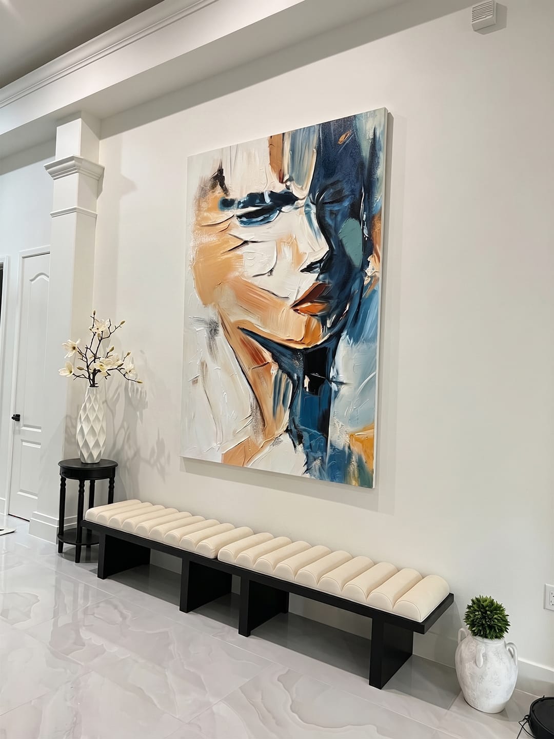 Customer photo review of Abstract Texture Portrait Wall Art #PT033