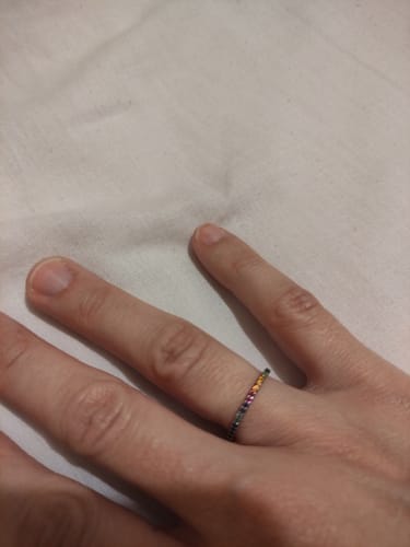 Customer photo review of Anillo Rainbow