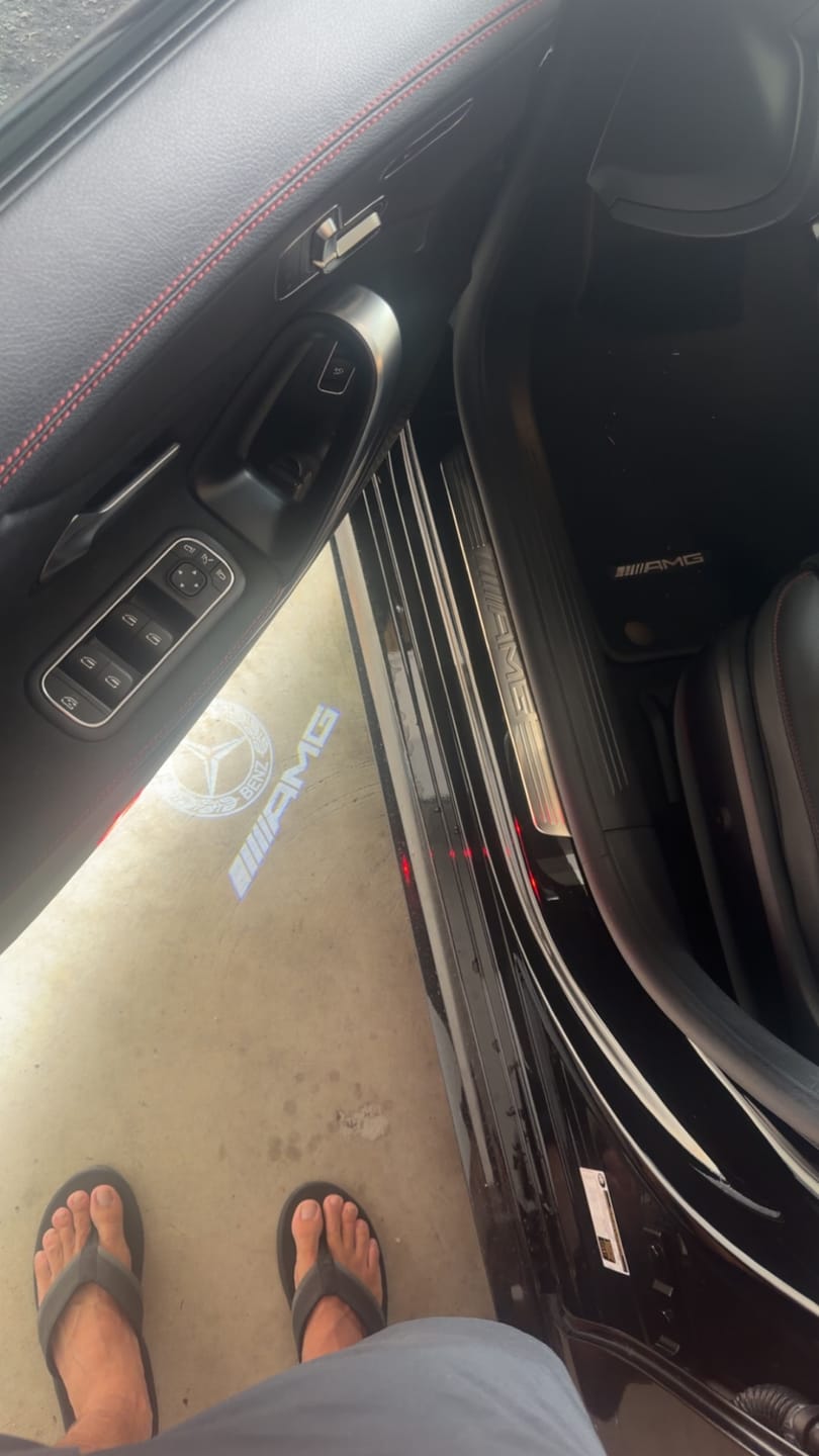 Customer photo review of MERCEDES DOOR LIGHTS