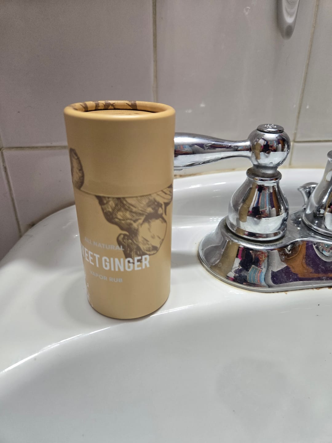 Customer photo review of Sweet Ginger Vapor Rub Stick