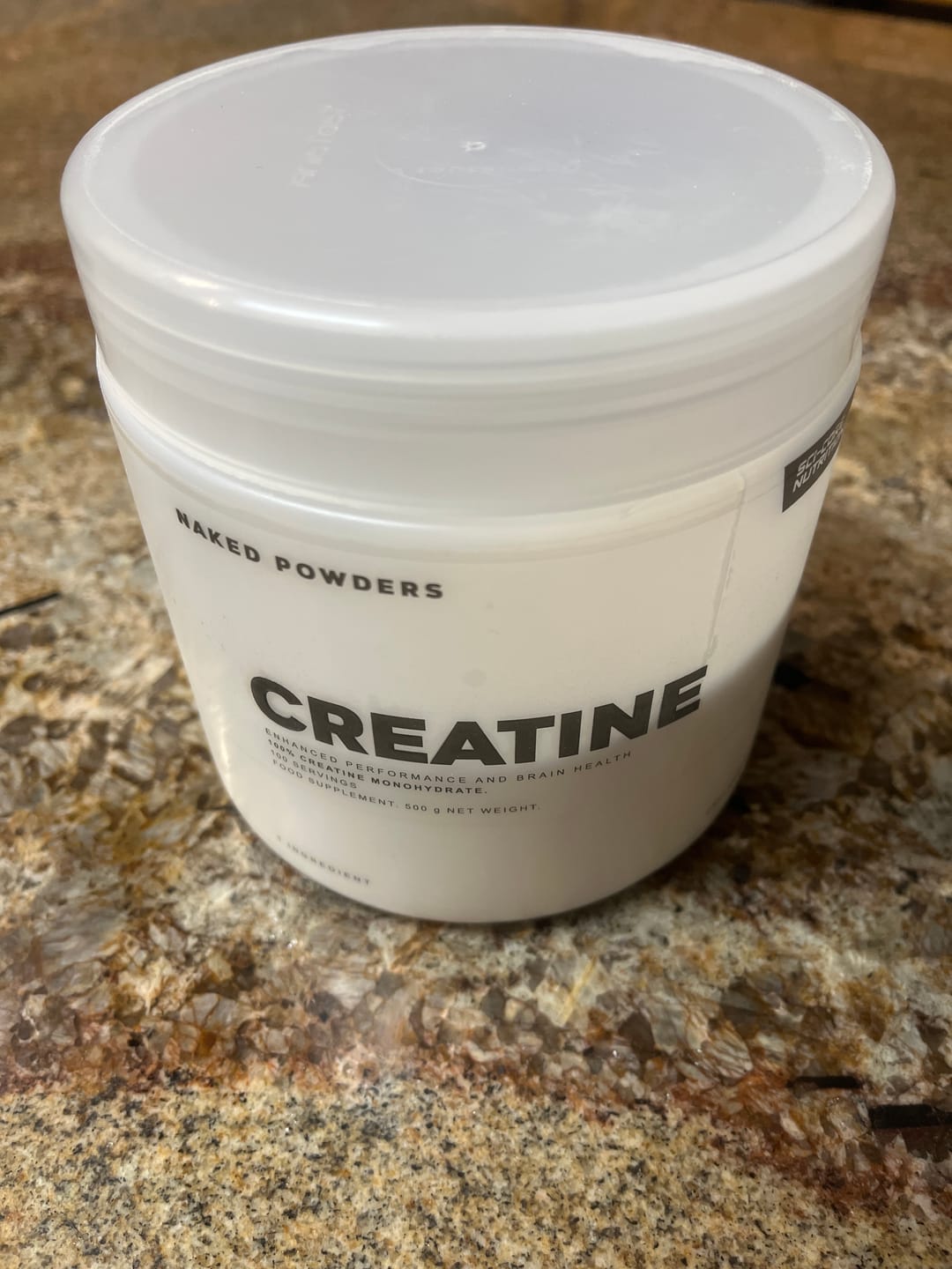 Customer photo review of NAKED CREATINE MONOHYDRATE - 500g | 100 Servings
