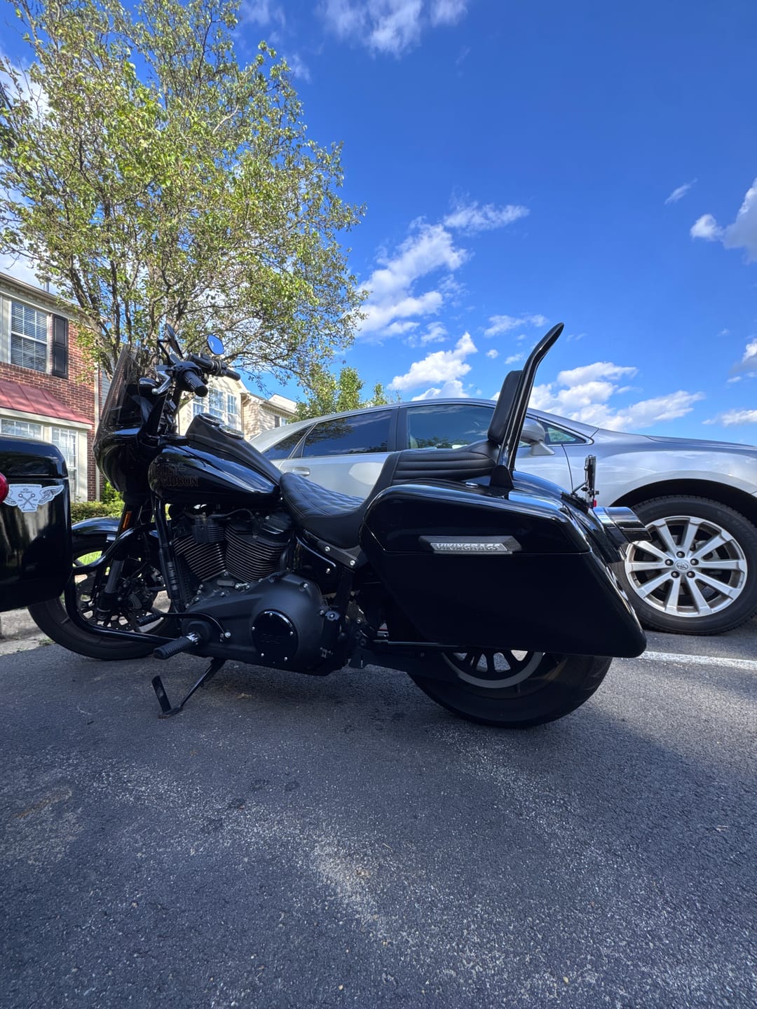 Customer photo review of 42L - Baldur Extra Large Painted Motorcycle Hard Saddlebags for Harley Softail Low Rider S FXLRS