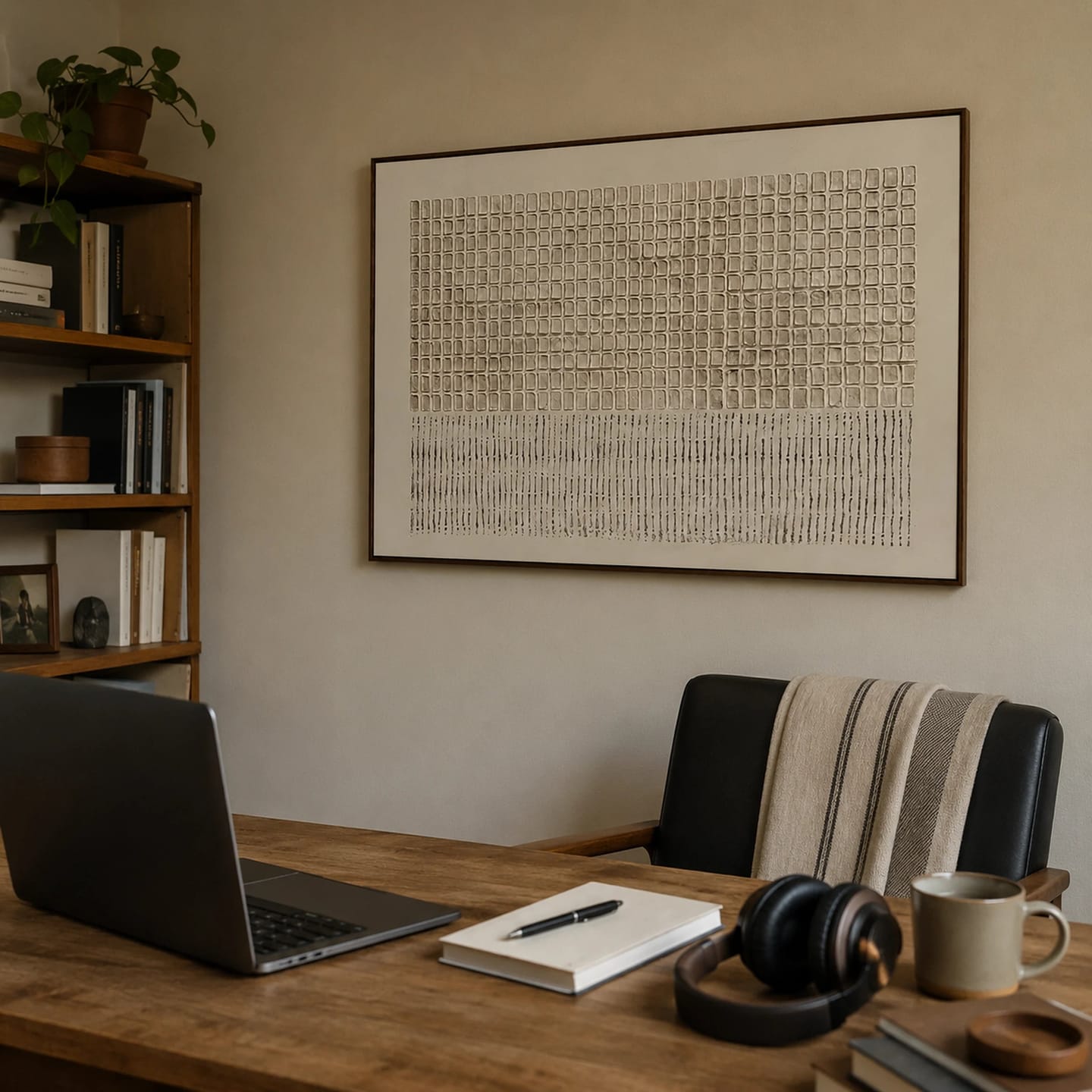Customer photo review of Textured Wall Art ｜ Chalky-Mosaic-Groove