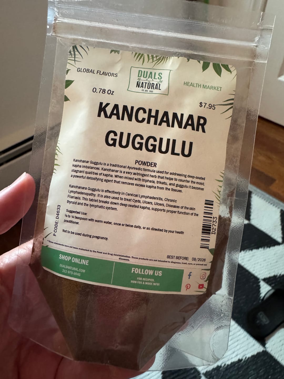 Customer photo review of Kanchanar Guggulu Powder