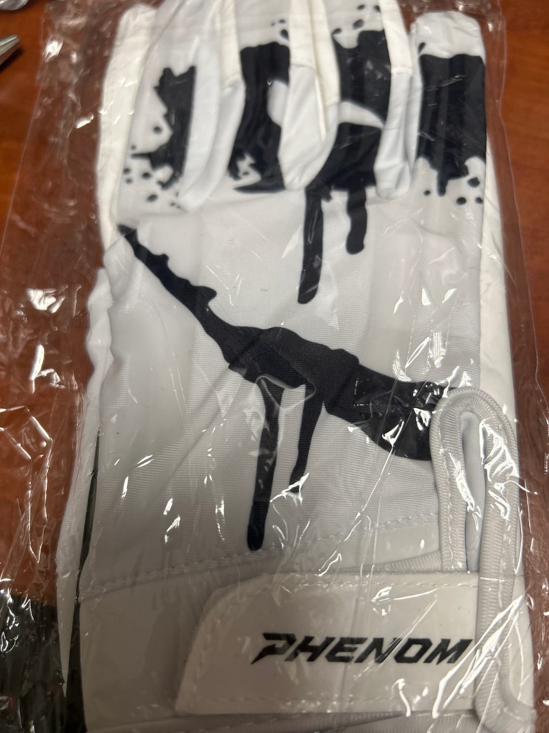 Customer photo review of Sinister Football Gloves - VPS1 by Phenom Elite