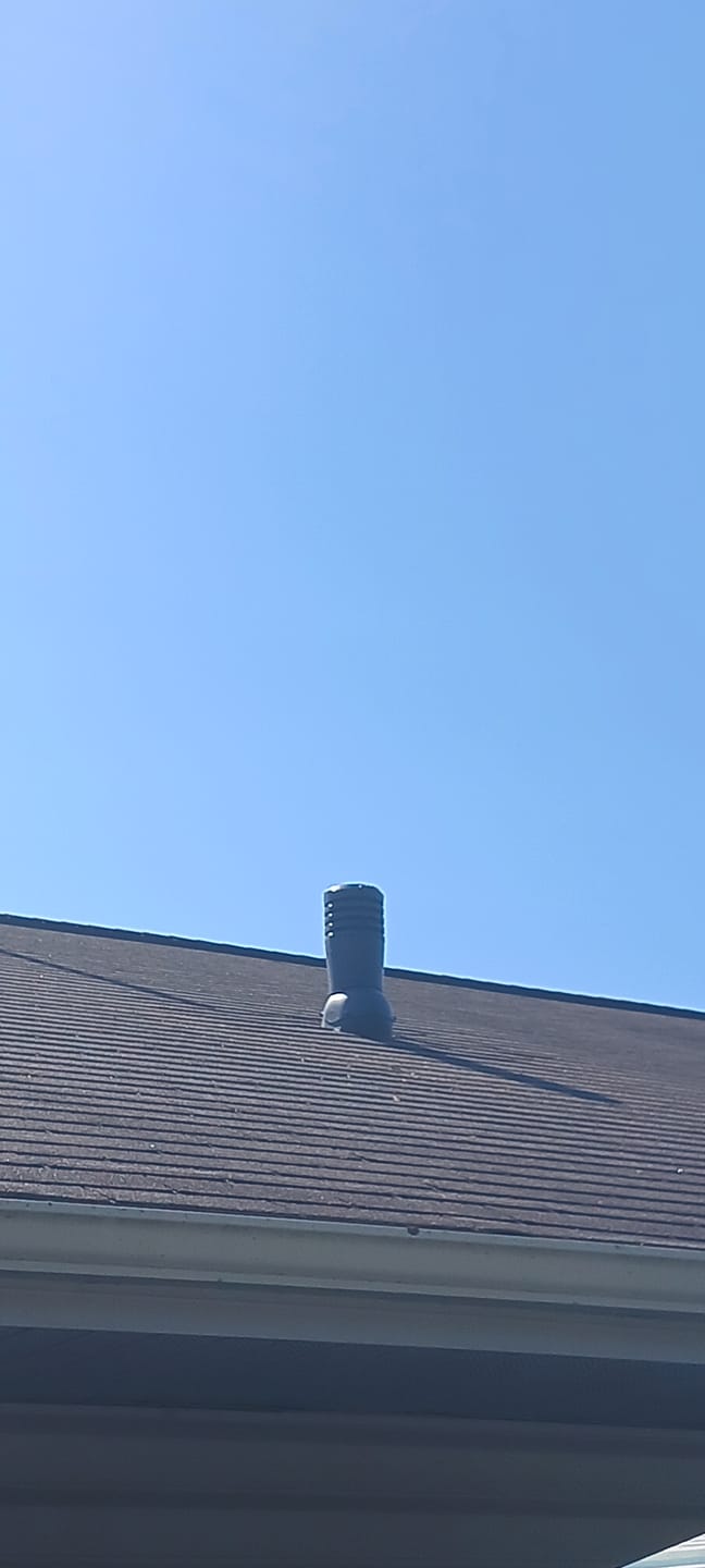 Customer photo review of Kitchen, Bathroom and Dryer Roof Exhaust Vent - Ivent ECO – Shingle Installation