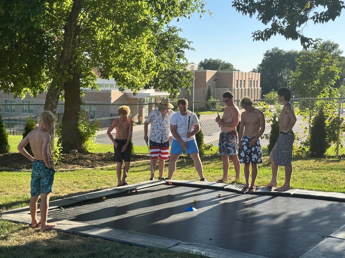 Customer photo review of 15x15' Square Pro-Line MAX Avyna In-Ground Trampoline