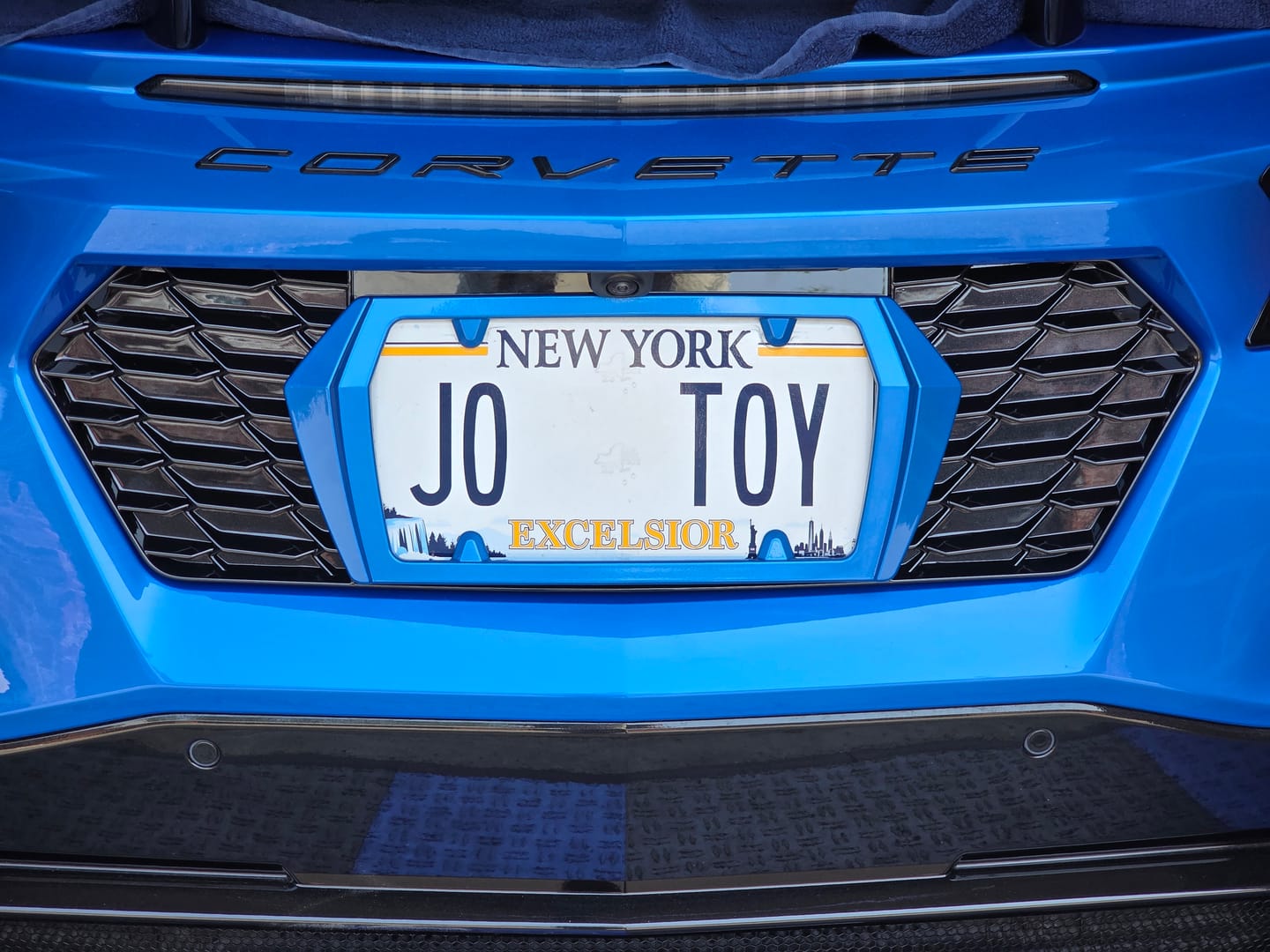 Customer photo review of Chevrolet Corvette C8 License Plate Backing