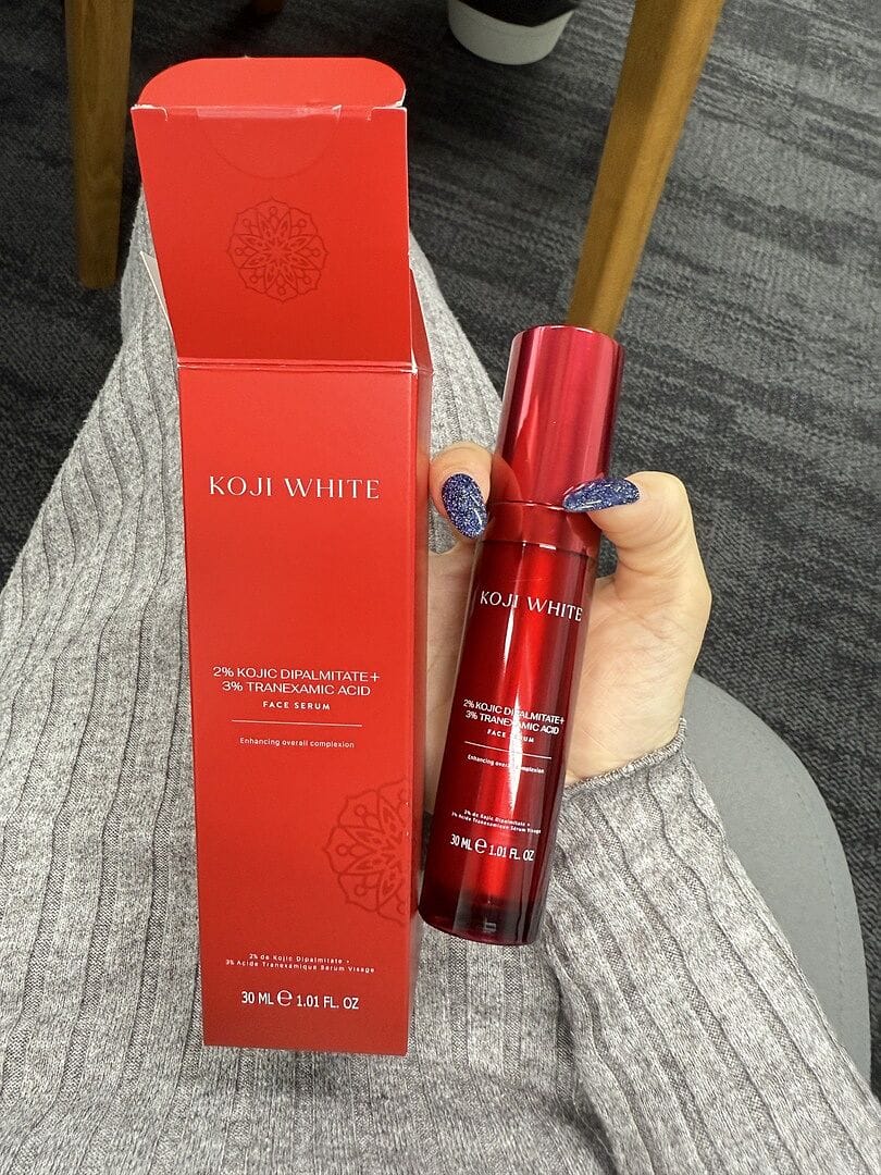 Customer photo review of Kojic Acid & Tranexamic Acid Serum