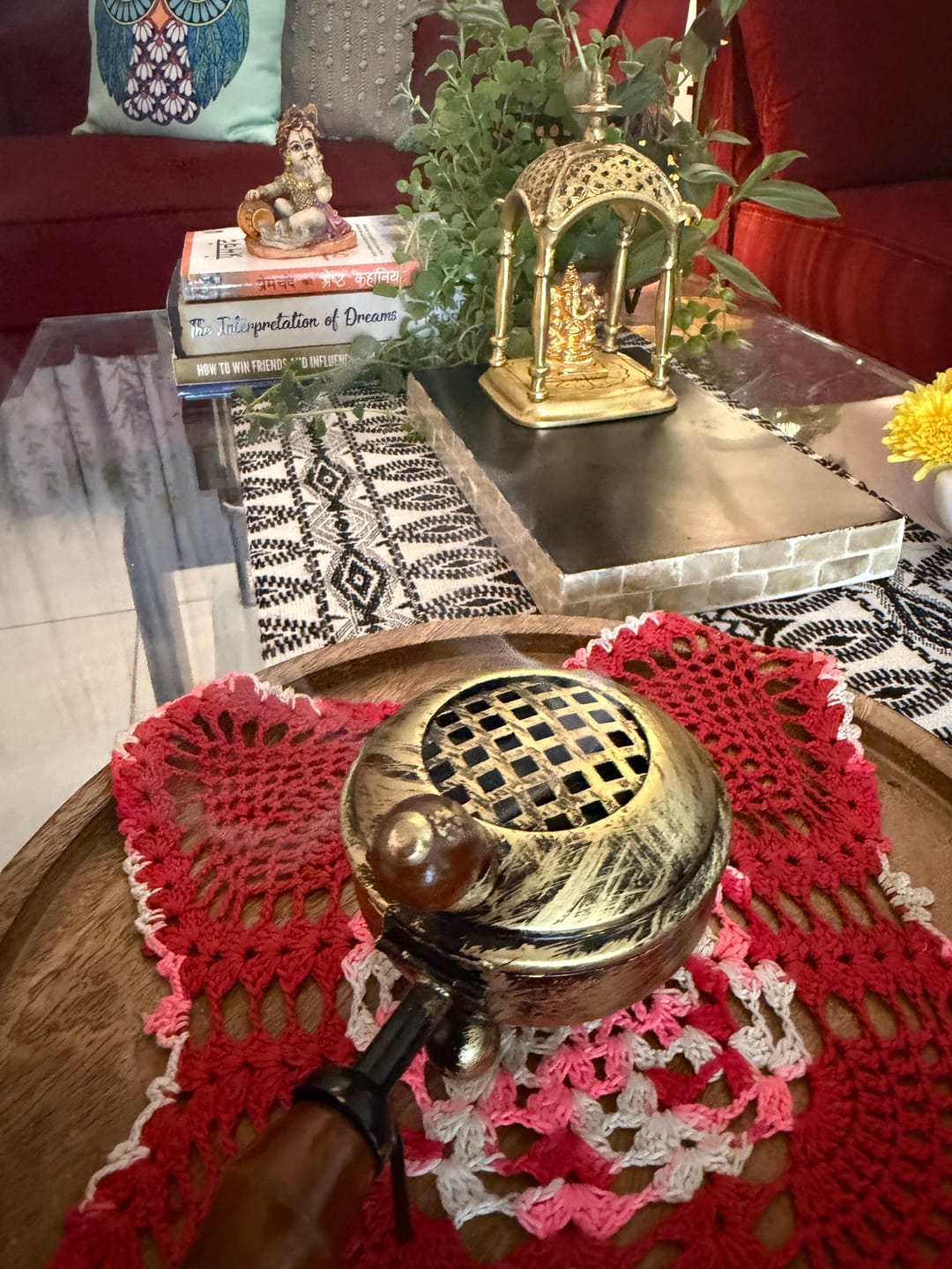 Customer photo review of Antique Metal Dhoop Dani | Handheld Loban Burner