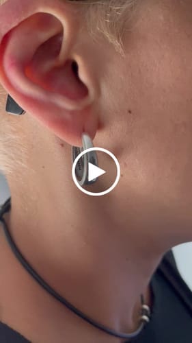 Customer photo review of Pendientes Aros Oval
