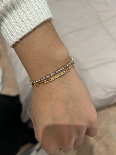 Customer photo review of Pulsera Riviere Sparkle