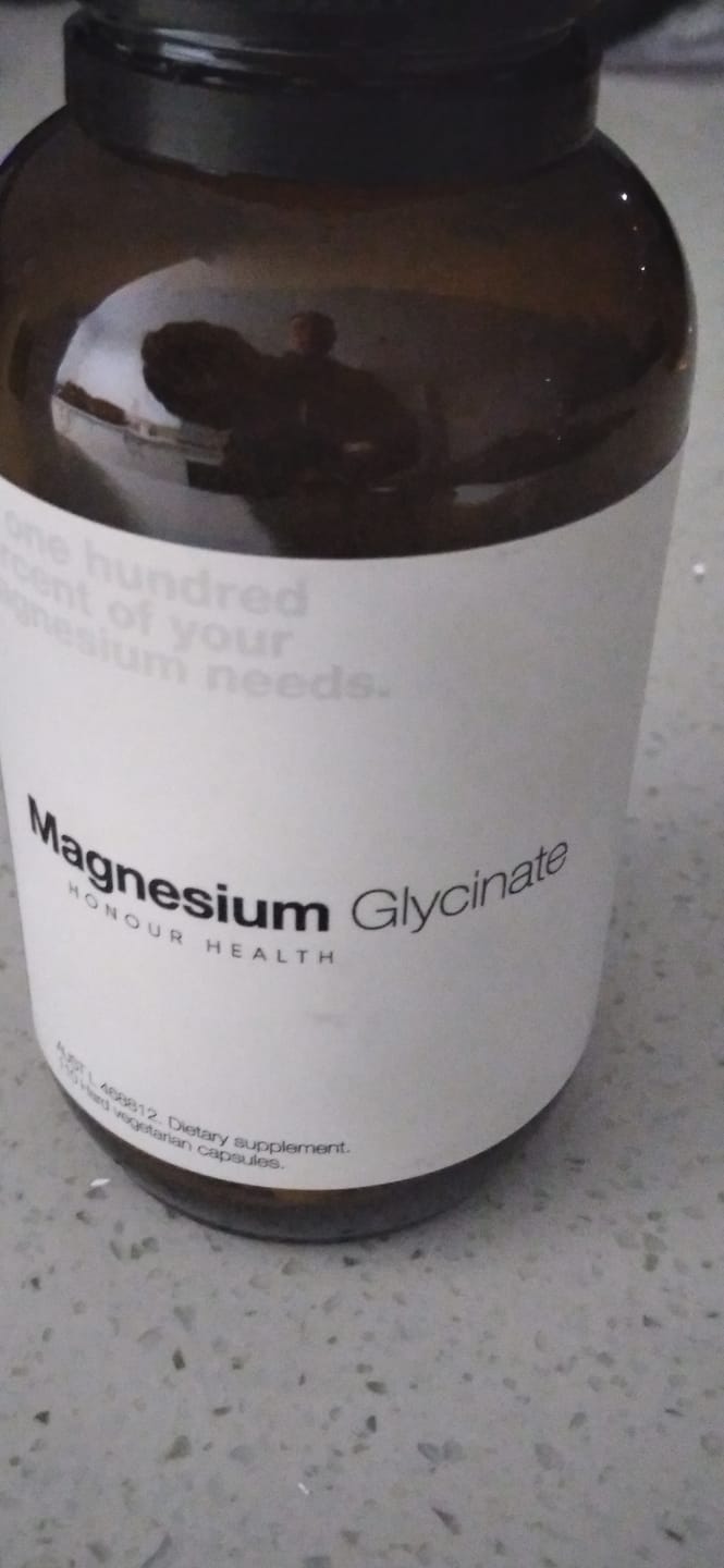 Customer photo review of Magnesium Glycinate (Pure & Unbuffered) - 110 Capsules