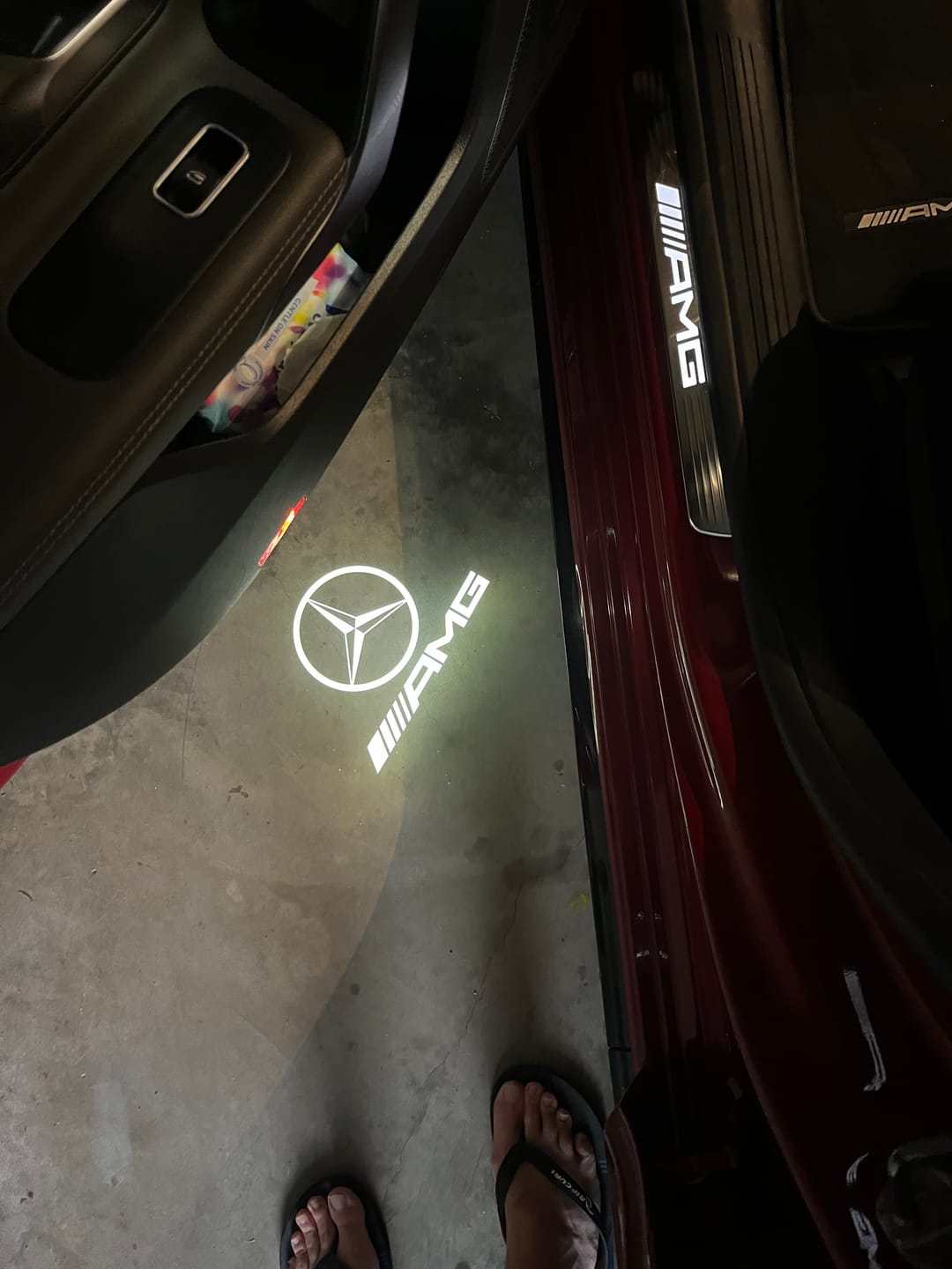 Customer photo review of MERCEDES DOOR LIGHTS