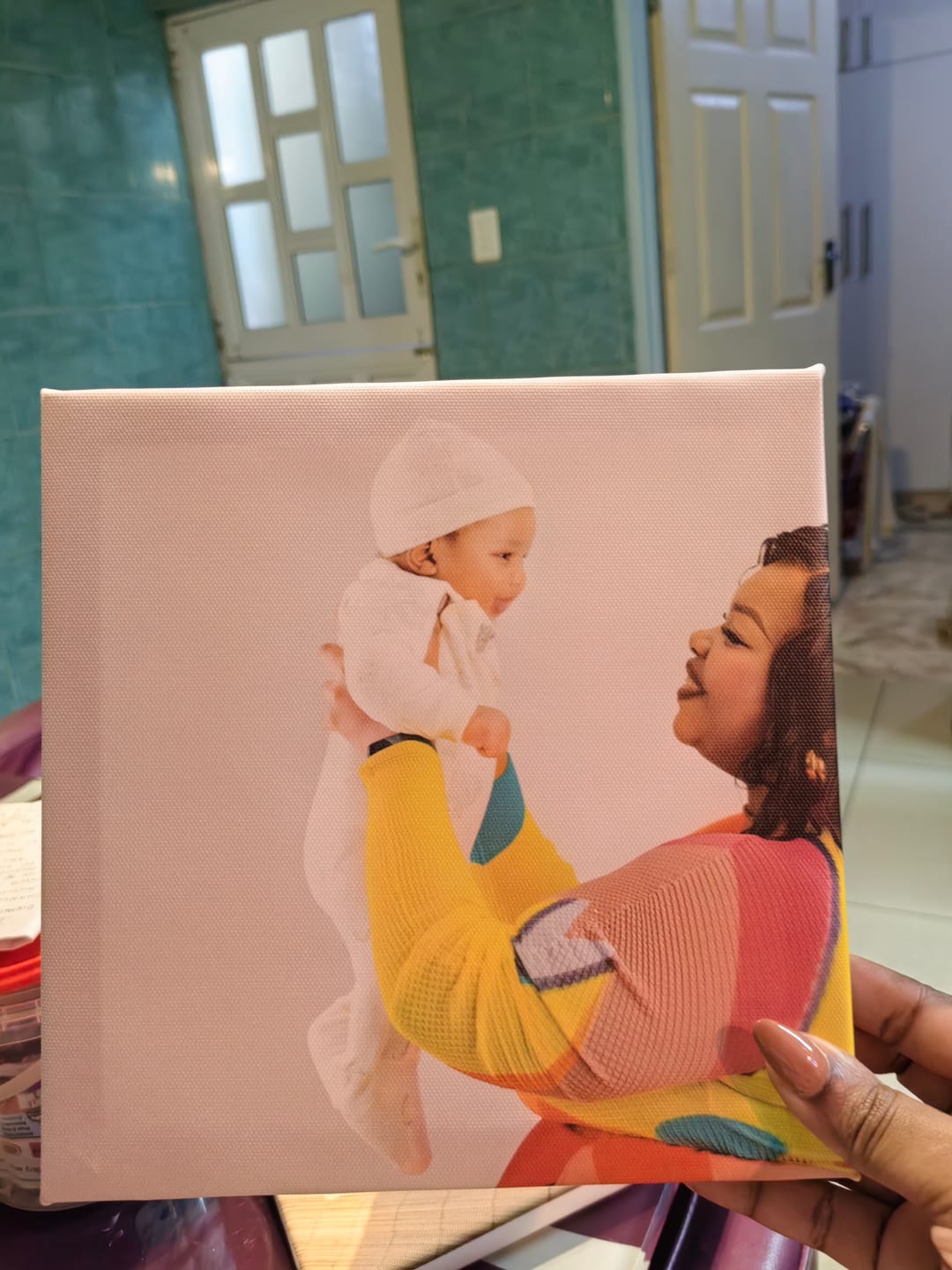Customer photo review of Single Square Canvas Options (All sizes)