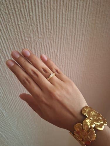 Customer photo review of Anillo Corona Circonitas