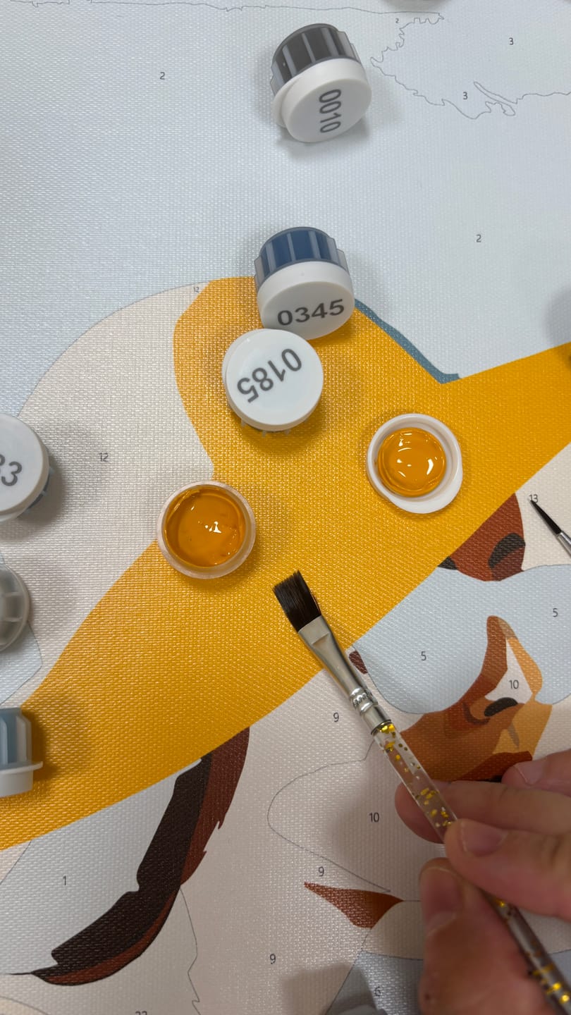 Customer photo review of Drink on a Beach | Paint by Number