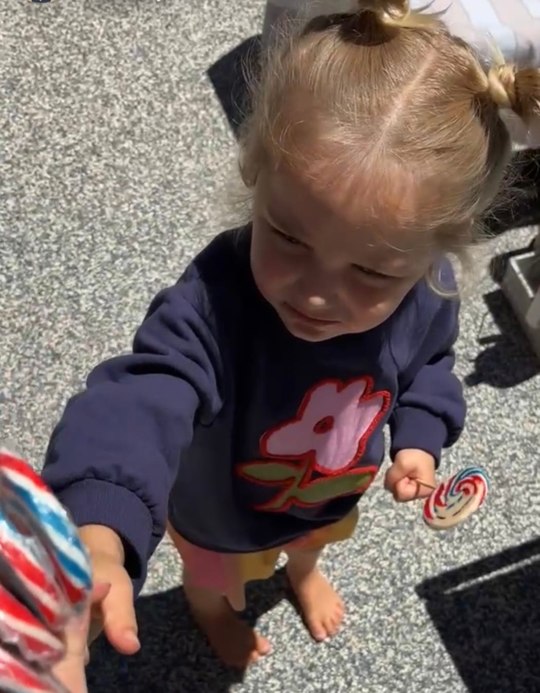 Customer photo review of Recycled Cotton Flower Kid Sweatshirt