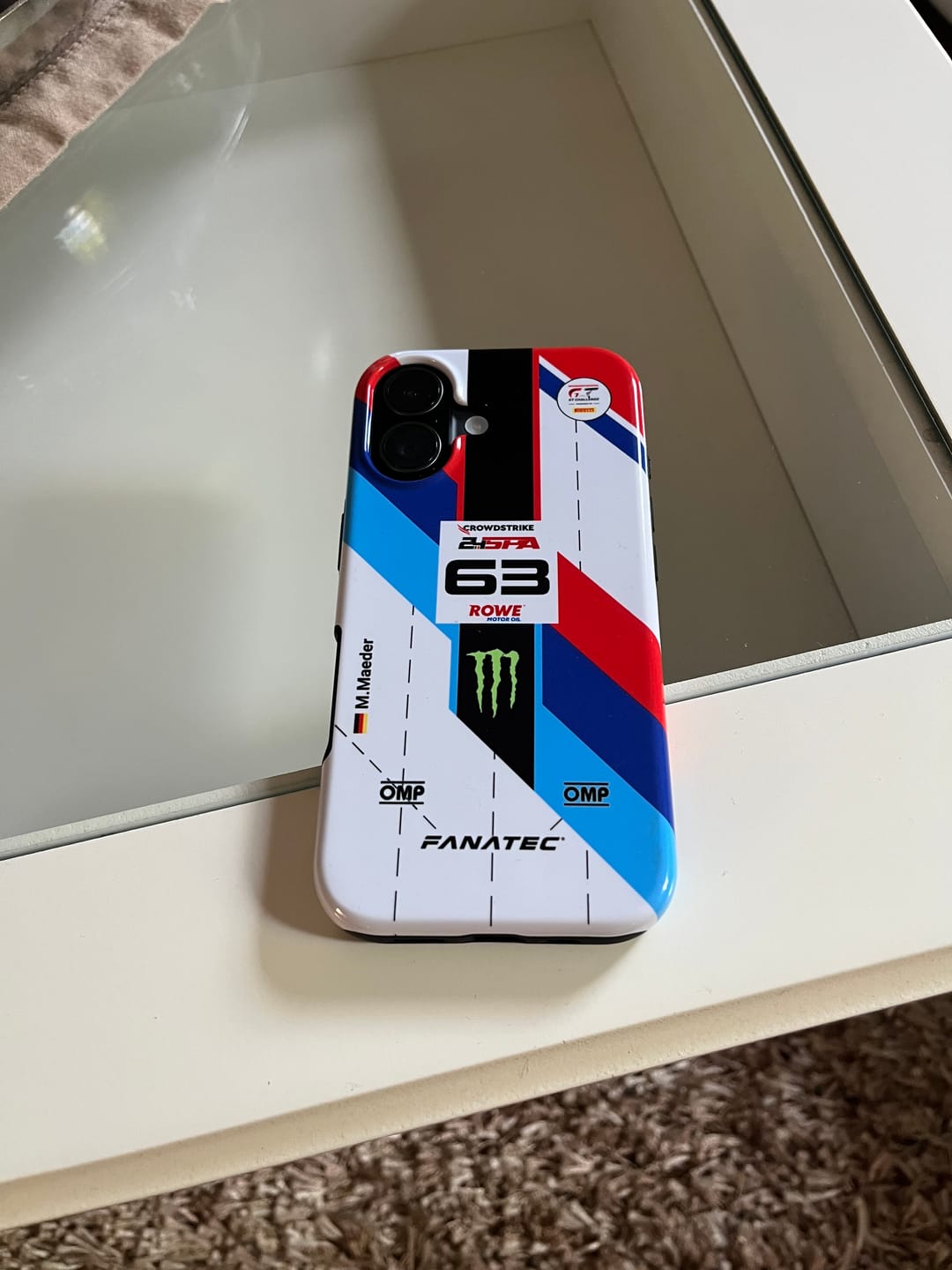 Customer photo review of WRT M4 GT3 24h Spa 2024 Livery - Individuelle Premium Hülle für iPhone