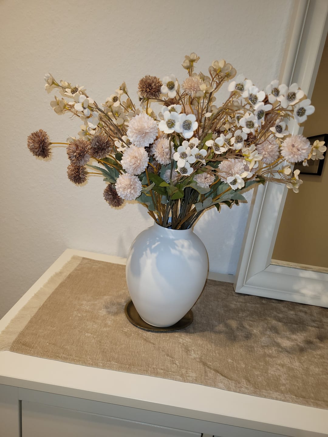 Customer photo review of Wax Arrangement - Crème mix