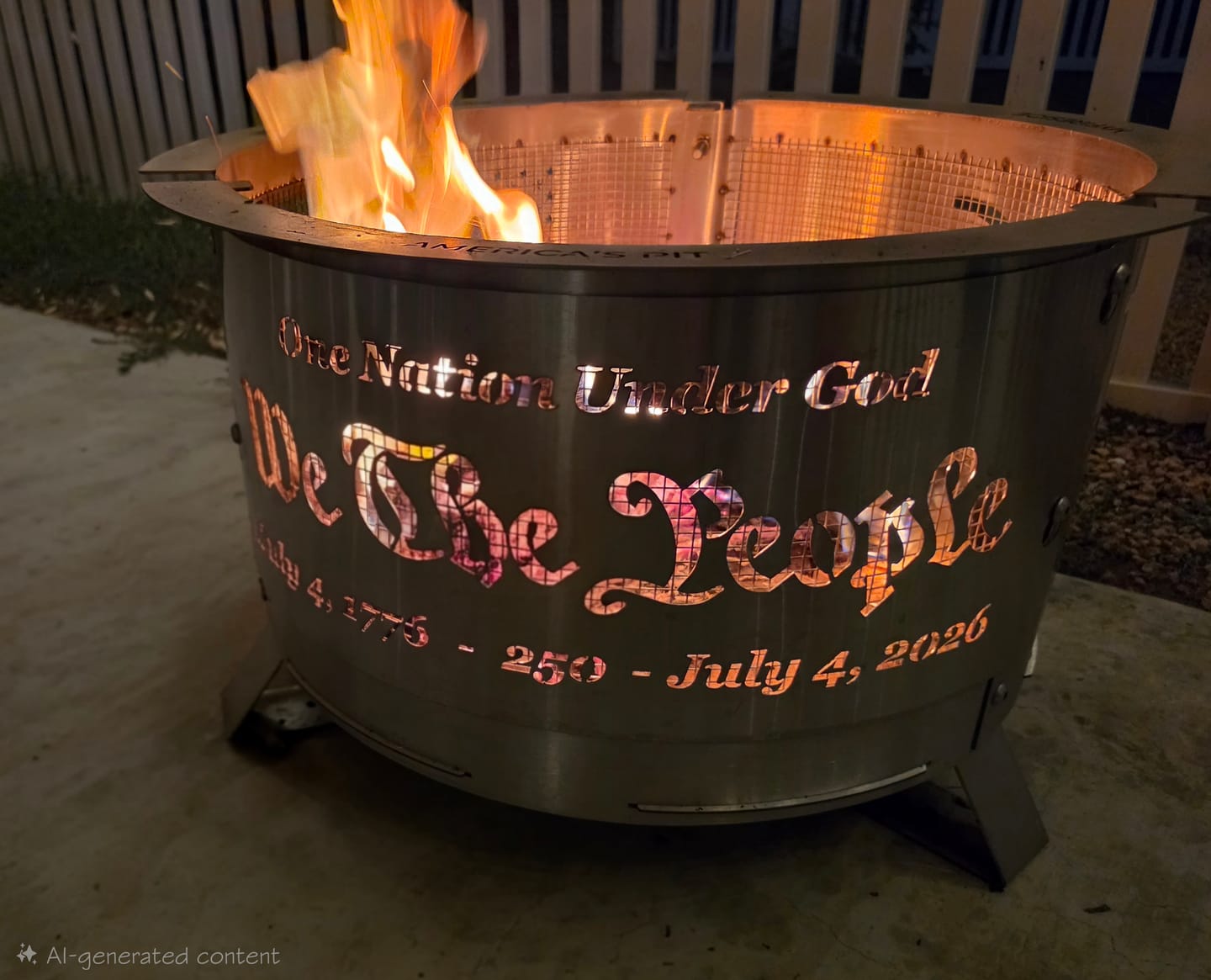 Customer photo review of MYFIRESIDE FIRE PIT 24 - BIG GUY [FAVORITES]