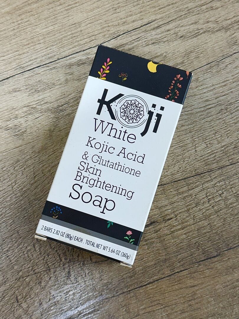 Customer photo review of Kojic Acid & Glutathione Skin Brightening Soap (2 Bars)