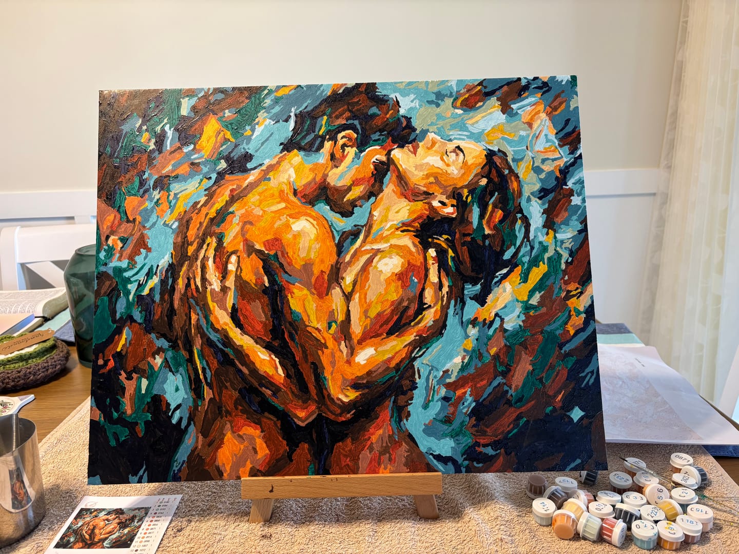 Customer photo review of Entangled | Paint by Number