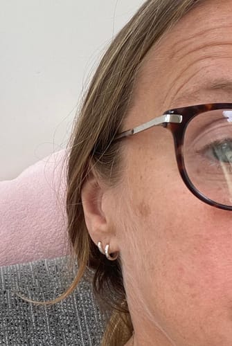 Customer photo review of Pendientes Triple Aros