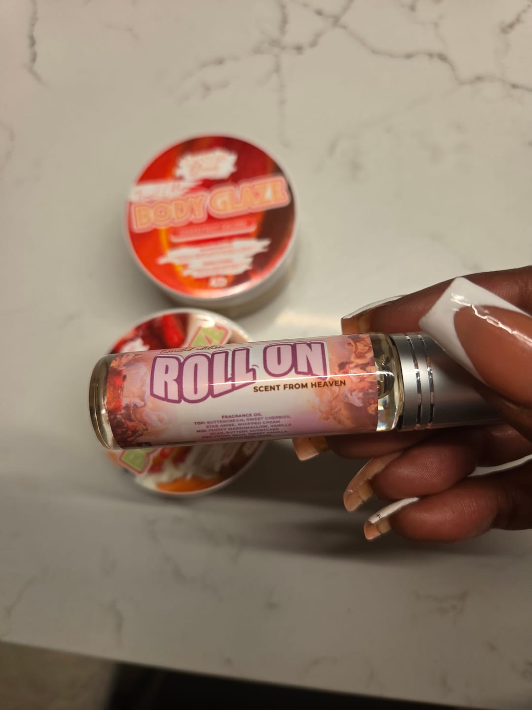 Customer photo review of ROLL ON FRAGRANCE OIL: STRAWBERRY SHORTCAKE