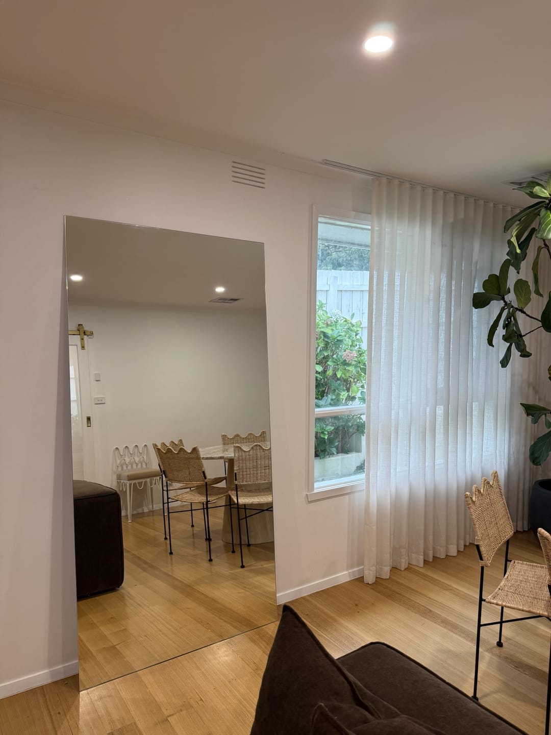 Customer photo review of Mega Recta Frameless Rectangle Mirror | 2000 x 1000 (Pre-order for mid July)