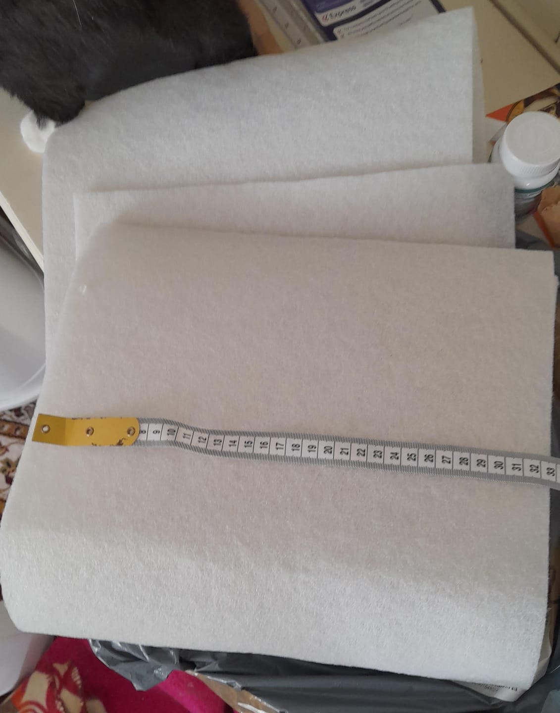 Customer photo review of 2 Metre Bag Wadding / Batting Bundle