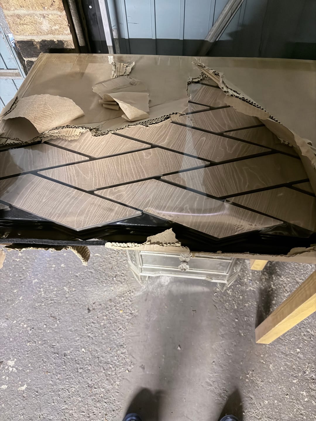 Customer photo review of Premium Chevron Panels - 240cm x 60cm (Multiple Colours)