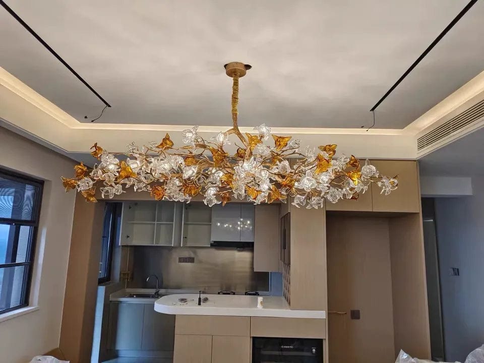Customer photo review of Sutober Sculptural Branch Linear Chandelier