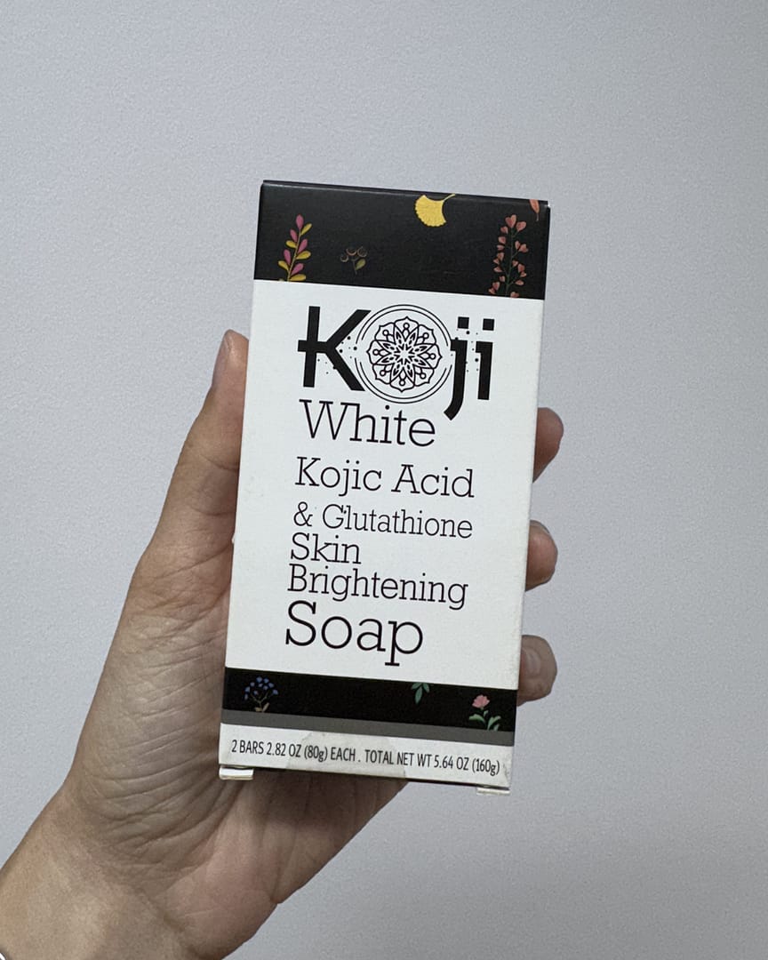 Customer photo review of Kojic Acid & Glutathione Skin Brightening Soap (2 Bars)
