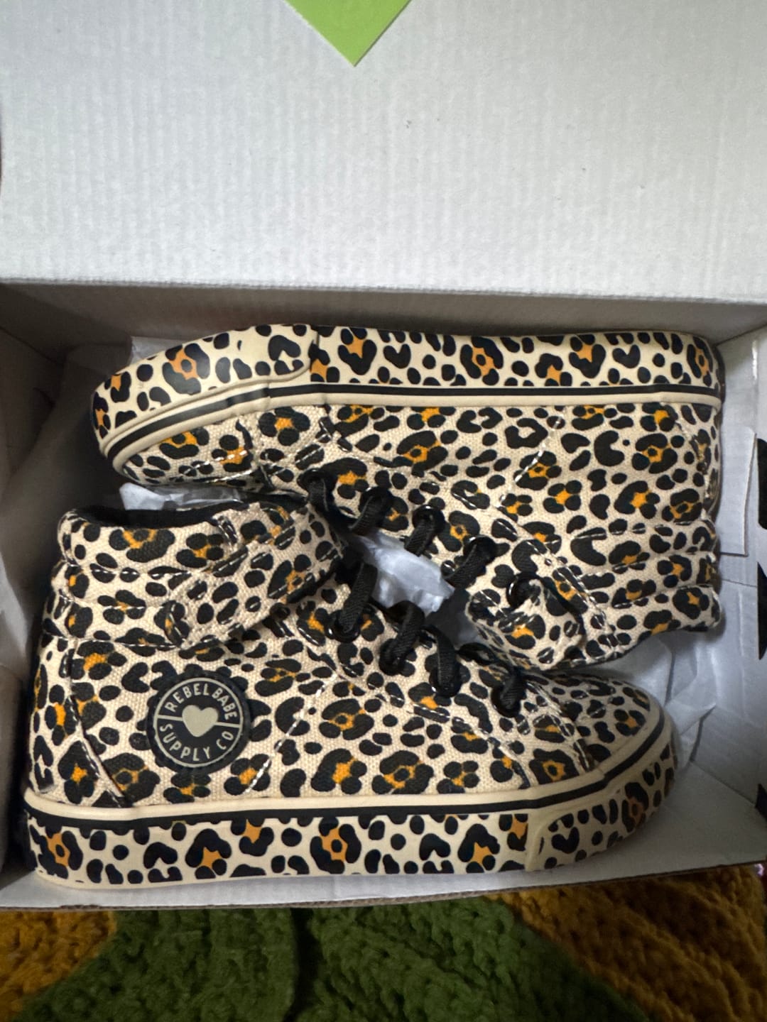 Customer photo review of SK8TR Hi-Top in Ava (Leopard)