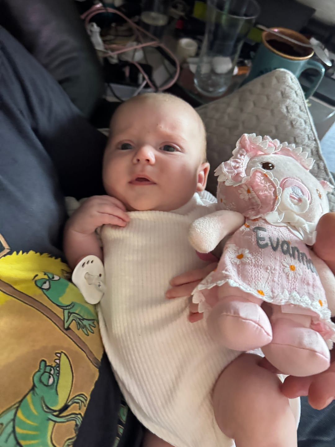 Customer photo review of Personalized Daisy Baby Girl