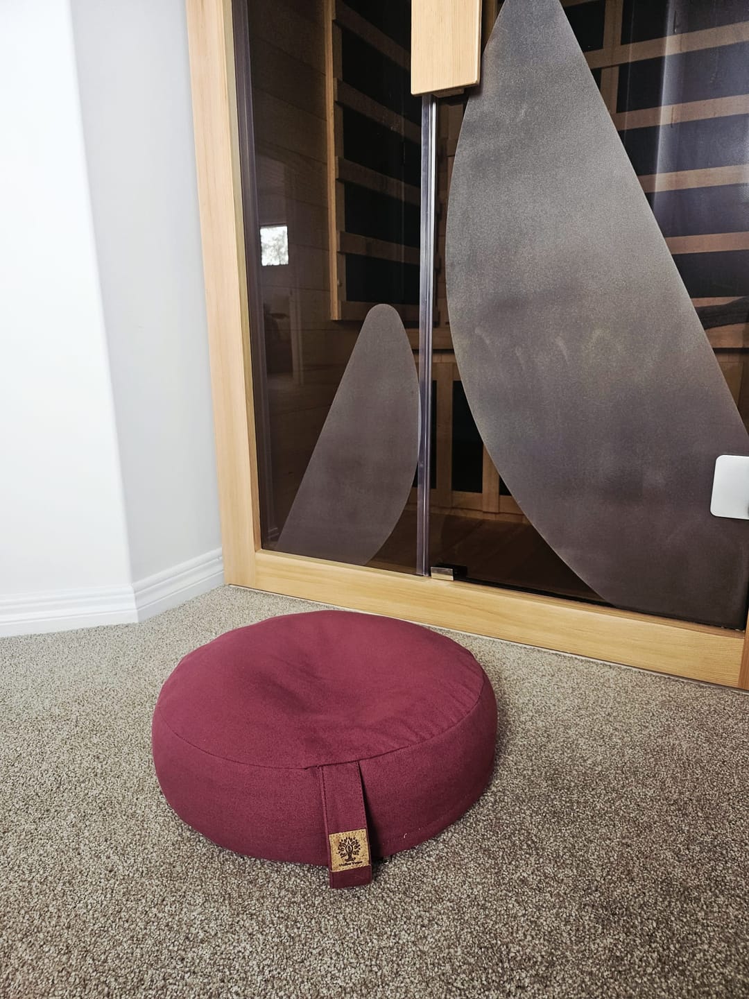 Customer photo review of Cotton Meditation Cushion