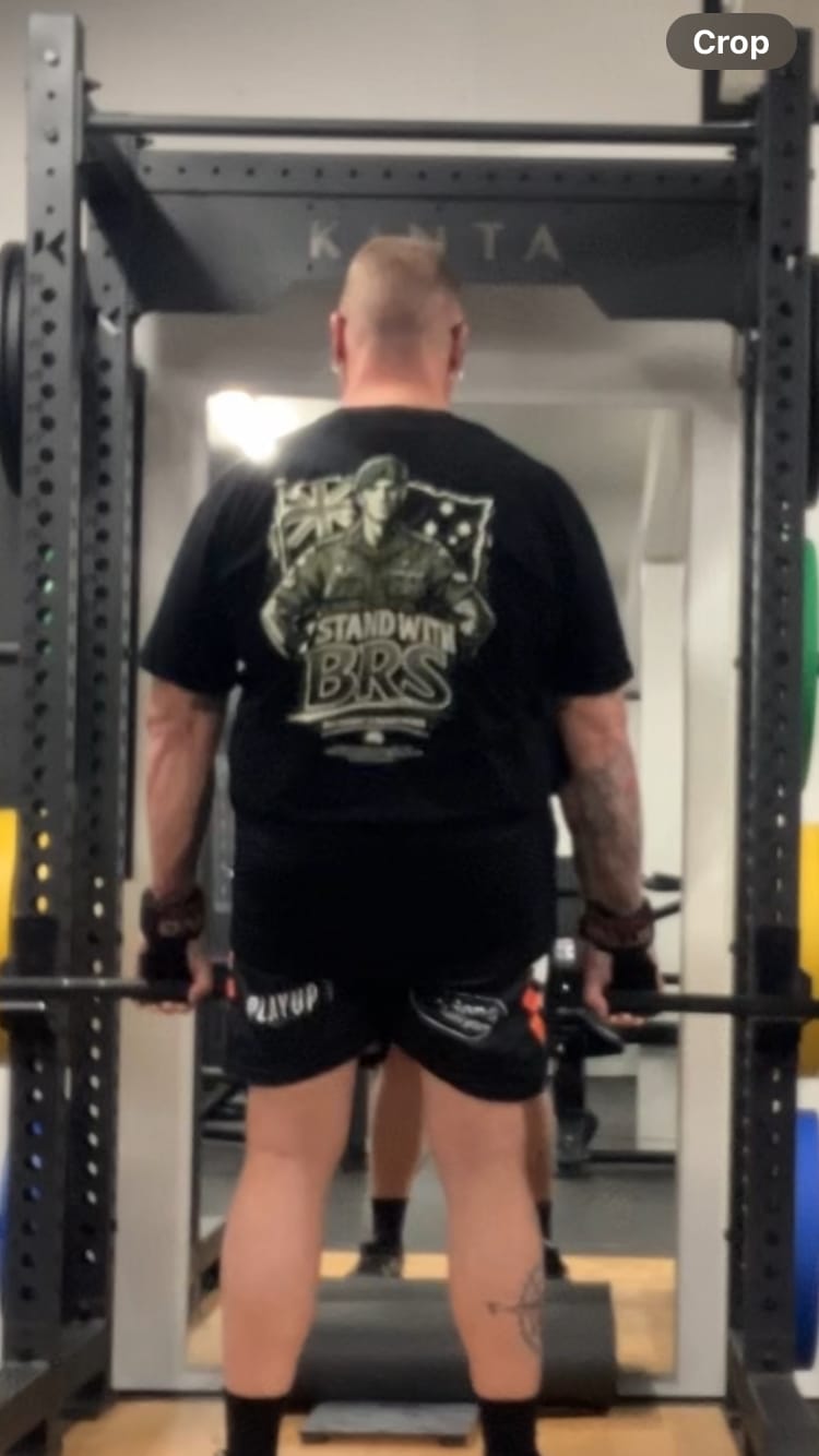 Customer photo review of Big Chocky | Stand With BRS Tee