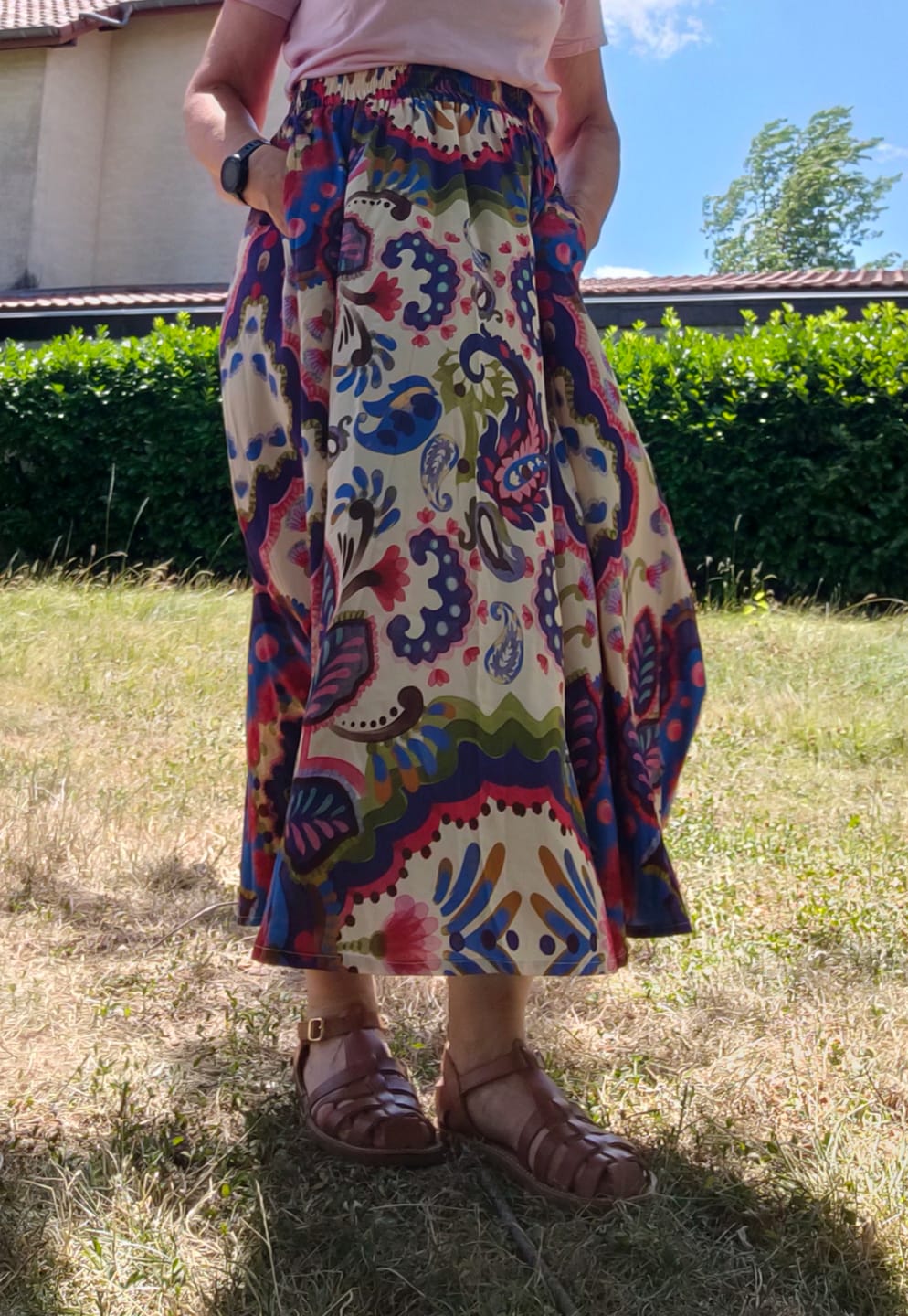 Customer photo review of Jupe Tao — Viscose Palazzo nomade