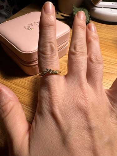 Customer photo review of Anillo Corona Circonitas