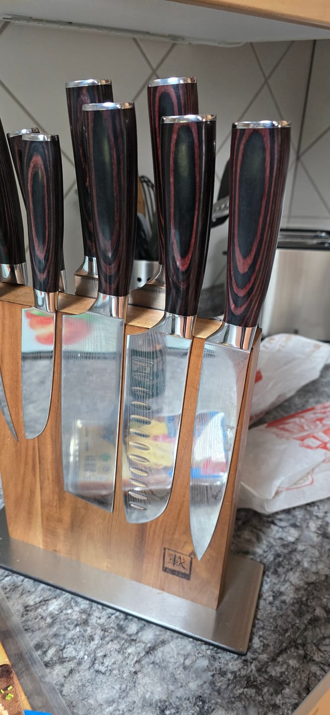 Customer photo review of Asiatisches Messerset Premium 8-teilig