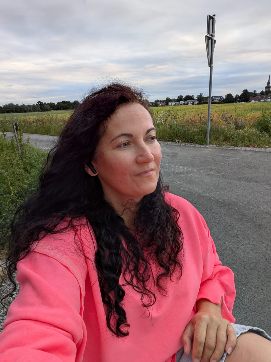 Customer photo review of Oversize Sweater Weekend Neon Pink