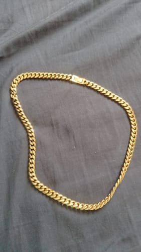 Customer photo review of Cadena Cuban Link Oro 8mm
