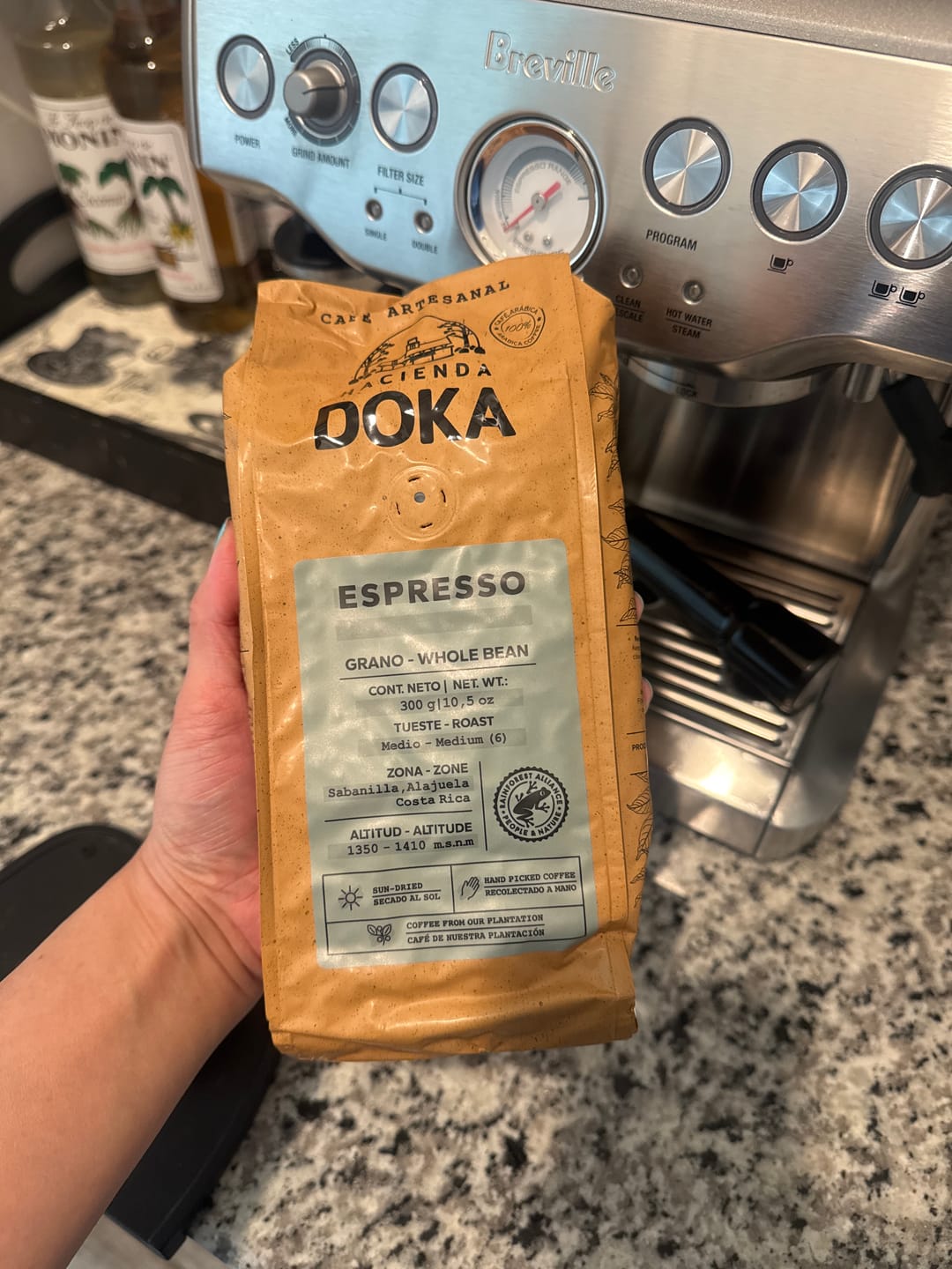 Customer photo review of Café Hacienda Doka Espresso Roast