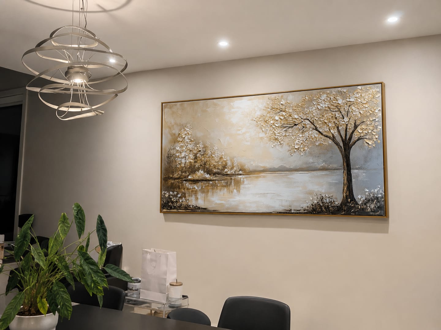 Customer photo review of Quiet Bloom-Lakeside Landscape Painting