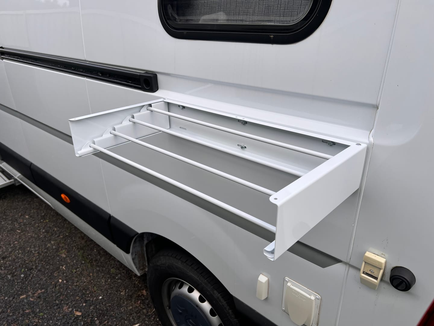 Customer photo review of Caravan Wall Mounted Drying Rack - Foldable Indoor and Outdoor