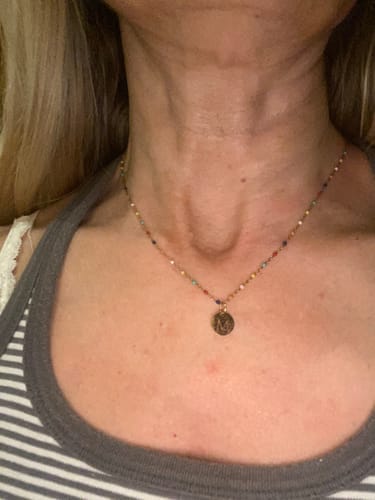 Customer photo review of Collar Letras ABC