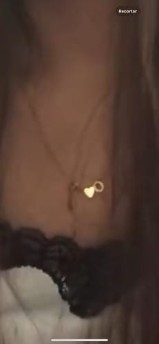 Customer photo review of Collar Letra Amor