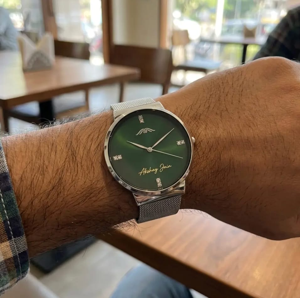 Customer photo review of Personalised Silverton Watch